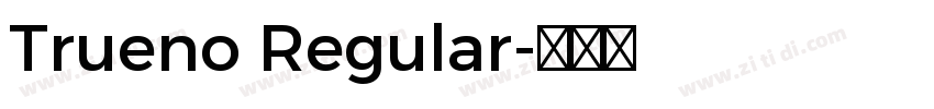 Trueno Regular字体转换